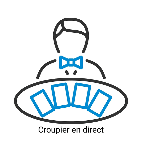 croupier en direct