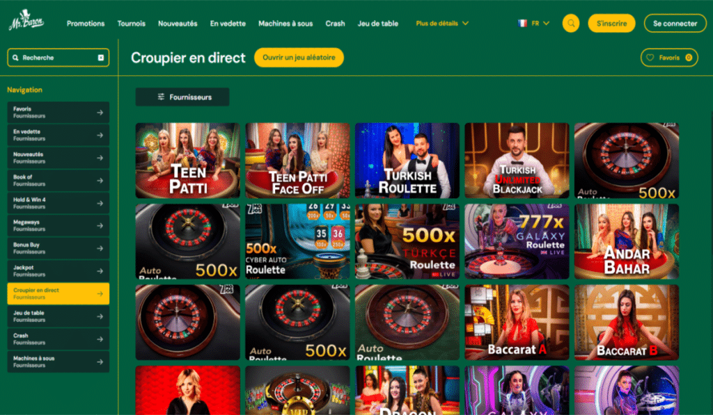 Mr Baron casino Live